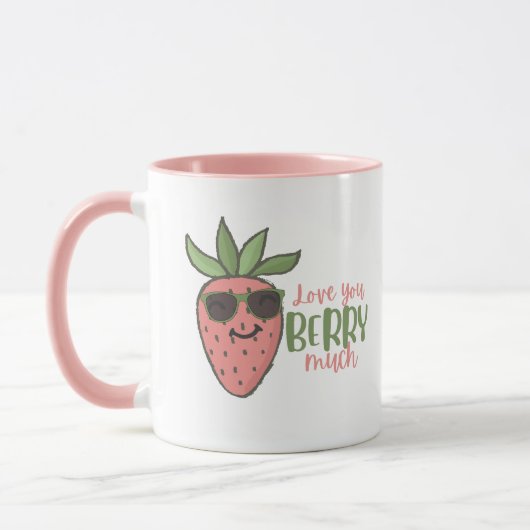 Liebe Sie Berry Much Strawberry Tasse (Links)