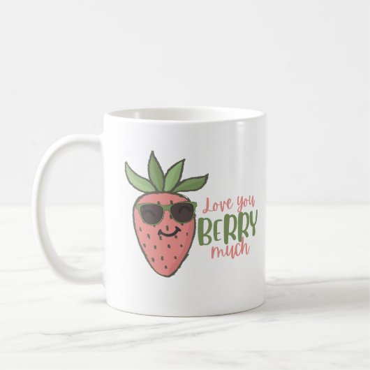 Liebe Sie Berry Much Strawberry Tasse (Links)