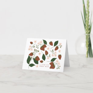 Liebe Sie Berry Much Valentine Card Dankeskarte