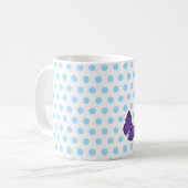 Liebe Sie BESTE FREUNDIN lila Schmetterlings-blaue Kaffeetasse (Vorderseite Links)