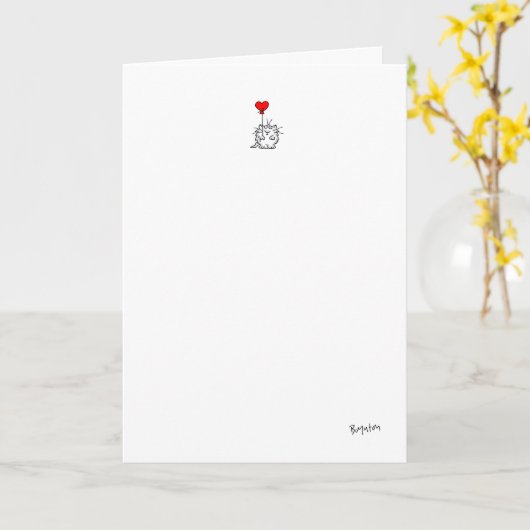 LIEBE SIE Boynton kittycat Karte (Gelbe Blume)