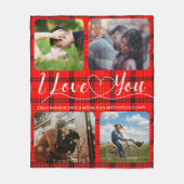 Liebe Sie Buffalo FotoCollage Fleecedecke (Vorderseite)