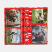 Liebe Sie Buffalo FotoCollage Fleecedecke (Vorderseite (Horizontal))