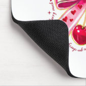 Liebe Sie Cherry Much Coquette Bow Herzwale Mousepad (Ecke)