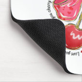 Liebe Sie Cherry Much Coquette Bow Herzwale Mousepad (Ecke)
