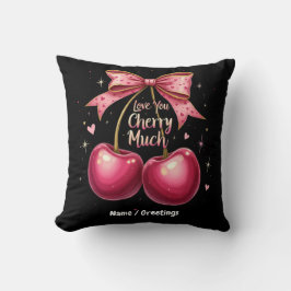Liebe Sie Cherry viel ein süßes und sonniges Valen Kissen
