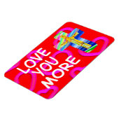 Liebe Sie Christlicher kreuzen Magnet (Linke Seite)