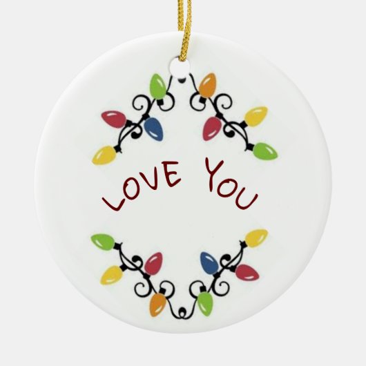 ***LIEBE SIE*** CHRISTMAS KERAMIK ORNAMENT (Vorne)