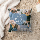 Liebe Sie 'Daddy' Custom Foto Collage Herz Kissen (Blanket)