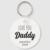 Liebe Sie 'Daddy' Custom Foto Collage Schlüsselanhänger (Vorderseite)