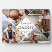 Liebe Sie Daddy Foto Collage Vater Halten Sie sich Fotoplatte (Vorderseite)