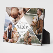 Liebe Sie Daddy Foto Collage Vater Halten Sie sich Fotoplatte (Seite)