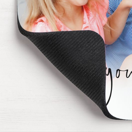 Liebe Sie Daddy Script Name Informelles Foto Overl Mousepad (Ecke)