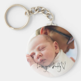 Liebe Sie Daddy Script Vathers Day Custom Foto Schlüsselanhänger