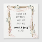 Liebe Sie dann Liebe Sie immer noch Boho Magnetkar Magnetkarte (Vorderseite)