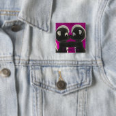 Liebe Sie, die Stinktiere küssend niedlich, der Button (Beispiel)