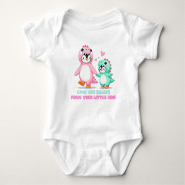 Liebe Sie Dino-Mama Personalisiert Baby Strampler