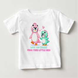 Liebe Sie Dino-Mama Personalisiert Baby T-shirt