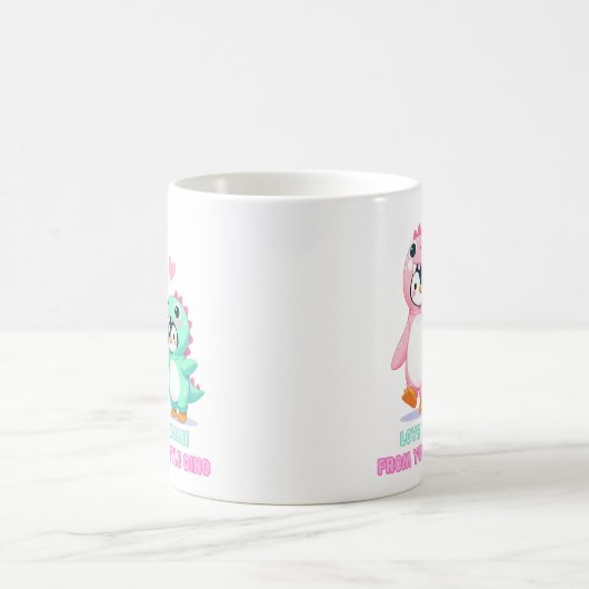 Liebe Sie, Dino-Mama Personalisiert Kaffeetasse (Mittel)