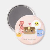 Liebe Sie ein Brunch Magnet (Vorderseite/Rückseite)