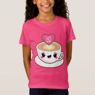 Liebe Sie ein Latte EMoji T-Shirt