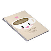 Liebe Sie ein Latté Notizbuch Notizblock (Rechte Seite)