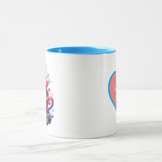 Liebe Sie ein Latte | Whimsical Kaffee & Herz Tasse (Zentrum)