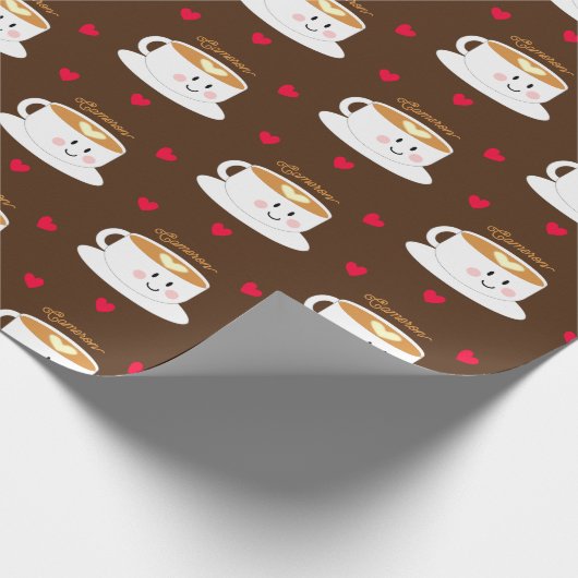 Liebe Sie ein Personalisiertes Geschenkpapier (Ecke)