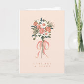 Liebe Sie eine abgespeckte Grußkarte Dankeskarte (Vorderseite)