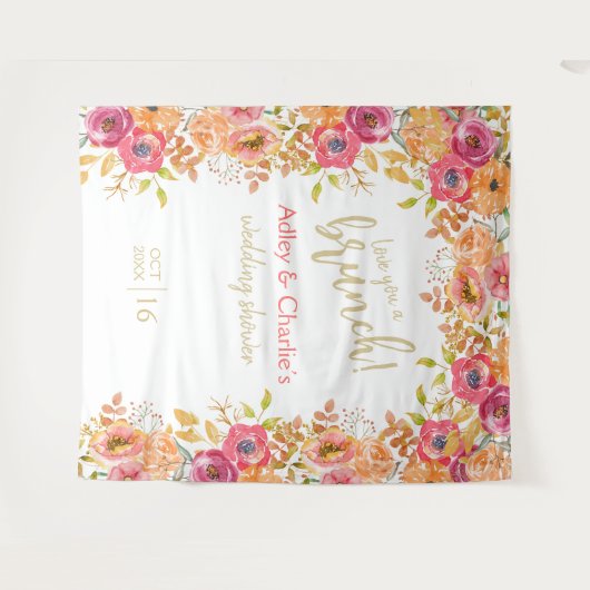 Liebe Sie eine Brunch-Hochzeit im Herbst oder eine Wandteppich (Vorderseite (Horizontal))