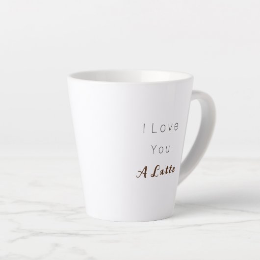 Liebe Sie eine Latte, latte Tasse (Rechte Ecke)