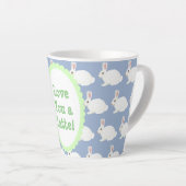 Liebe Sie eine Latte White Bunny Latte Tasse (Rechte Ecke)