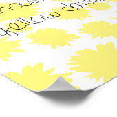 Liebe Sie eine tausendgelbe Miene Poster (Ecke)