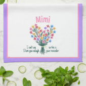 Liebe Sie Erinnerung Küchentuch - Bouquet (Lila) (Gefaltet)