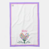 Liebe Sie Erinnerung Küchentuch - Bouquet (Lila) (Vertikal)