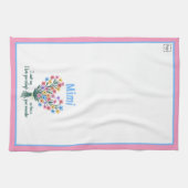 Liebe Sie Erinnerung Küchentuch - Bouquet (Pink) (Horizontal)