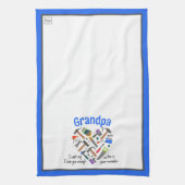 Liebe Sie Erinnerung Küchentuch - Werkzeuge (blau) (Vertikal)