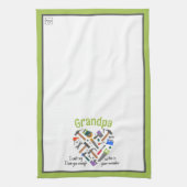 Liebe Sie Erinnerung Küchentuch - Werkzeuge (grün) (Vertikal)