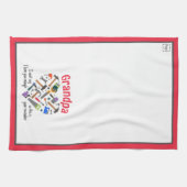 Liebe Sie Erinnerung Küchentuch - Werkzeuge (rot) (Horizontal)