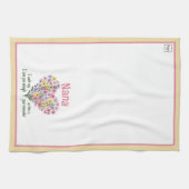 Liebe Sie Erinnerung Küchentücher - Blüte (Gelb) (Horizontal)