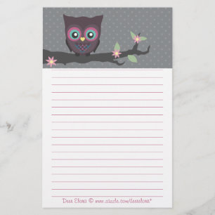 Liebe Sie Eule-Weisen! Briefpapier