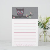 Liebe Sie Eule-Weisen! Briefpapier (Stehend Vorderseite)