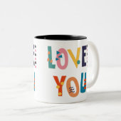 Liebe Sie Farben Zweifarbige Tasse (VorderseiteRechts)