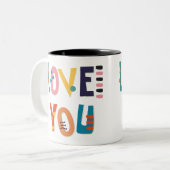 Liebe Sie Farben Zweifarbige Tasse (Vorderseite Links)