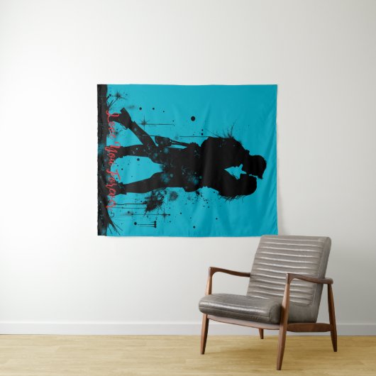 Liebe Sie Forever Medium (50" x 60") Tapestry Wandteppich (Beispiel (Horizontal))