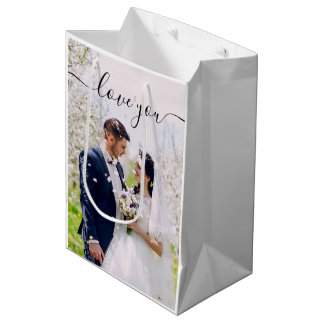 Liebe Sie Foto Geschenktasche Mittlere Geschenktüte