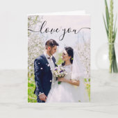 Liebe Sie Foto Grußkarte Karte (Vorderseite)