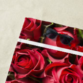 Liebe Sie Foto Rote Rosen Moderne Schrift Niedlich Strandtuch (Beispiel)