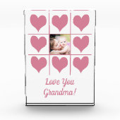 Liebe Sie Foto- und Rosa Herz Foto Block (Vorderseite)