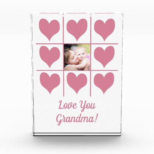 Liebe Sie Foto- und Rosa Herz Foto Block (Vorderseite)